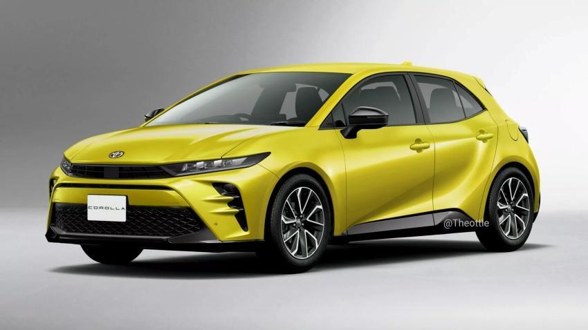 新一代 Toyota Corolla Sport 預想圖，擁有更激進的外型。