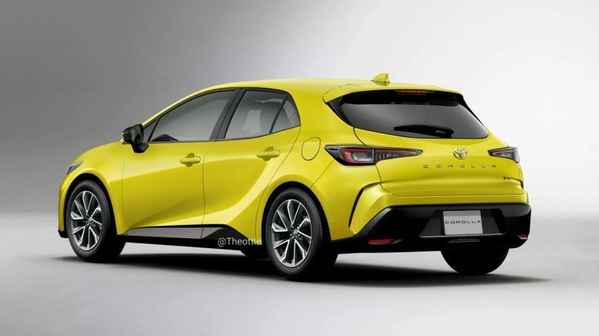 日媒指出新一代 Corolla 掀背車的車身尺碼有所變化。圖為預想圖。