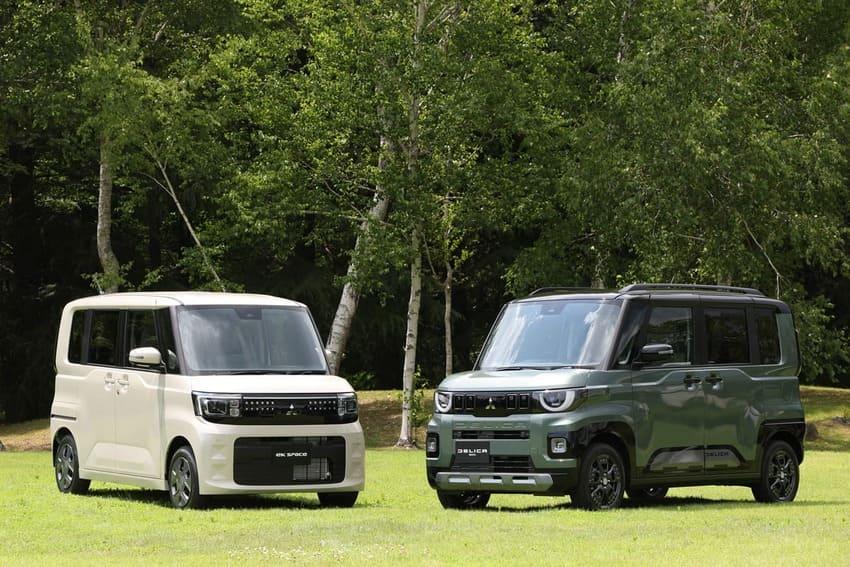 Mitsubishi 除了發表新一代 Delica Mini（右），也同步帶來全新大改款 eK Space。