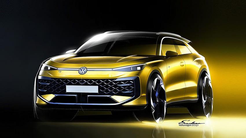 福斯釋出全新大改款 T-Roc 外觀設計草圖，為新車發表暖身。