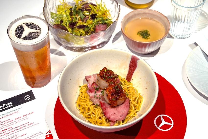由台中潮流麵吧 Glou Suru 推出的星選擇套餐，為期間限定，到 9 月 27 日。（圖片來源：賓士）
