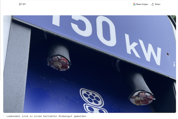 電動車充電樁成竊賊下手目標！剪斷電纜轉售高價獲利