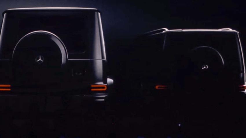 賓士公布 Baby-G 的車尾剪影，與 G-Class 相比明顯縮小。