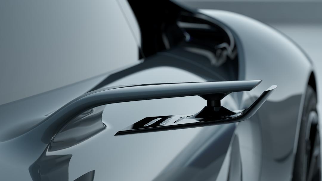 從數位車側後視鏡造型設計，也可看出對於空力表現的講究。