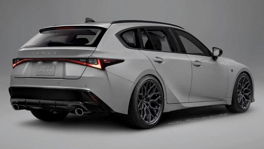 設計師嘗試繪製 Lexus IS SportCross 旅行車預想圖。