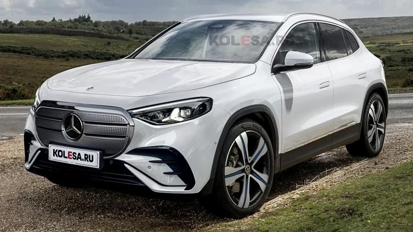 外媒繪製新一代賓士 GLA 樣貌，搭載和 GLC EV 相同新世代設計語彙。圖為預想圖。