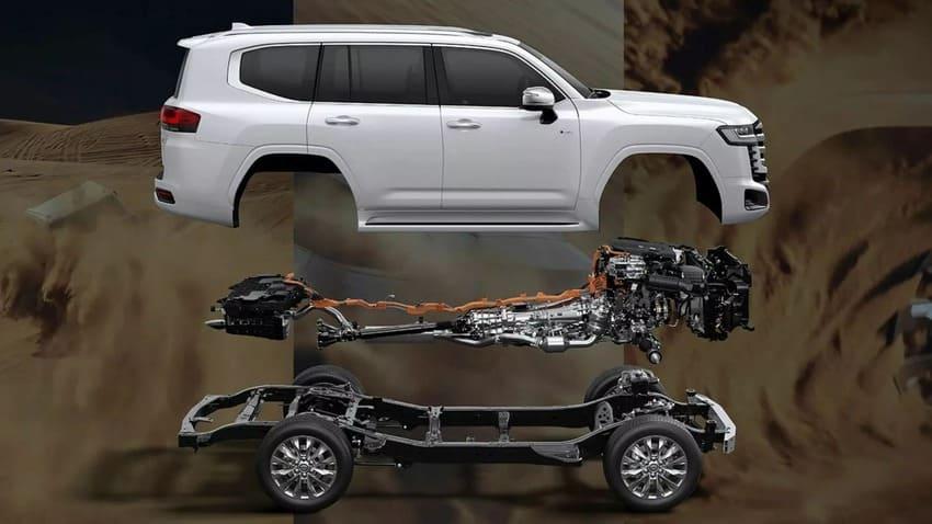 Land Cruiser 300 Hybrid 搭載 3.5 升 V6 油電混合系統，具備 457 匹綜效馬力輸出。