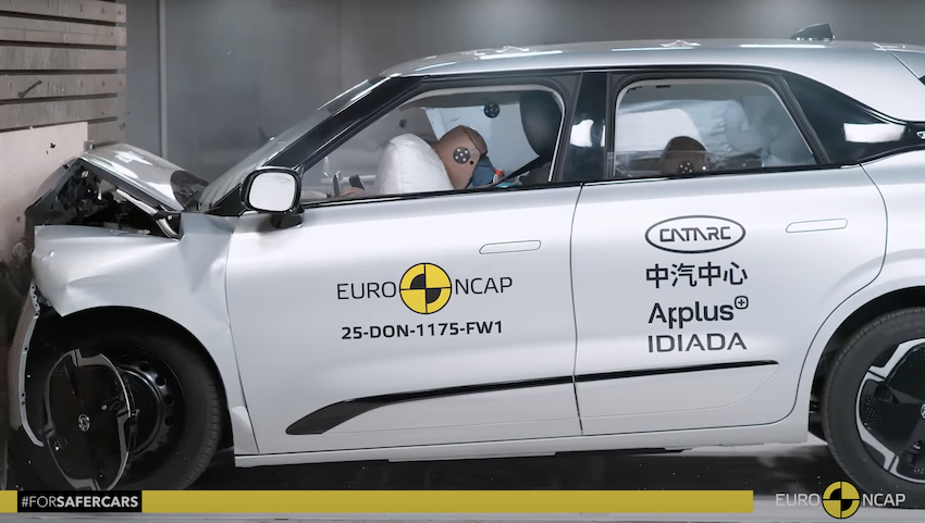 在時速 50 公里正面撞擊測試，成人保護僅拿下 69%。