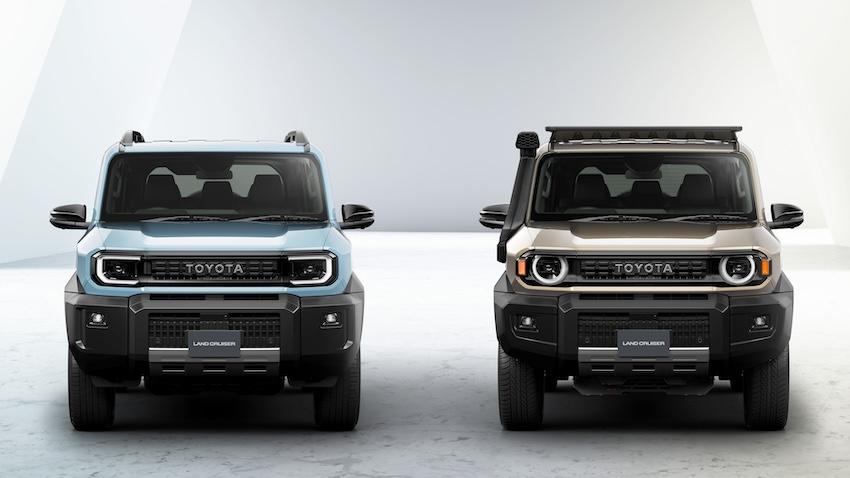 Land Cruiser FJ 正式發表,右為客製化版本。