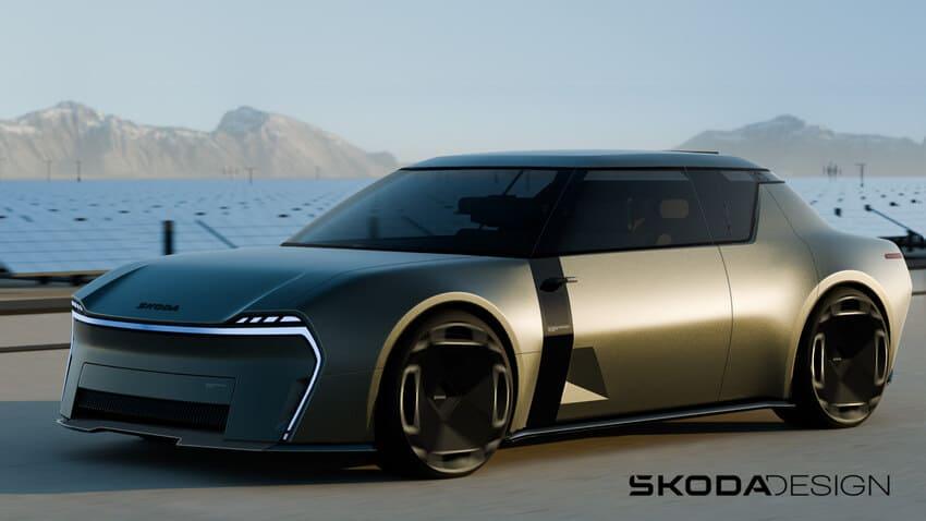 Skoda 重新詮釋 60 年代經典雙門轎跑!跨界風格加純電驅動更有魅力
