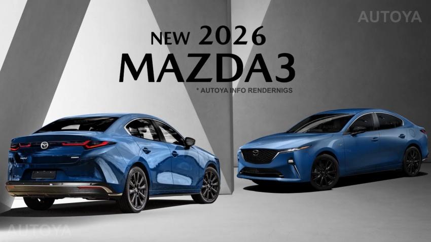 外媒釋出新一代 Mazda 3 預想圖。