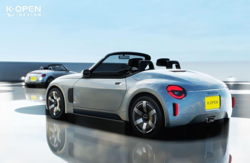 全新 K-Open 外型回歸初代 Copen 的圓潤風格，並進一步強化動感氣勢。
