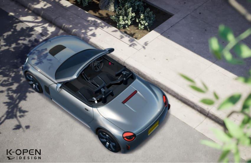 敞篷設定是 Copen 車系的招牌特徵。