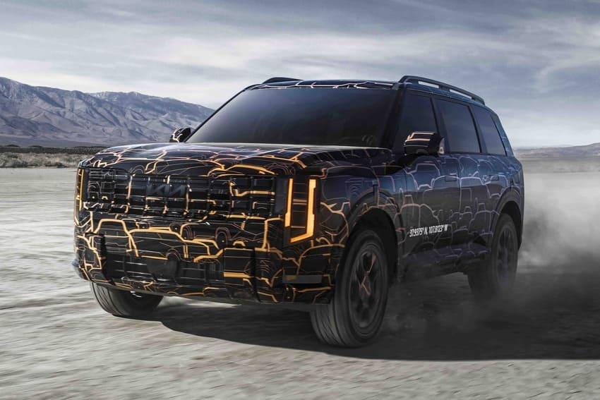 Kia 釋出大改款 Telluride 偽裝照,揭露全新造型設計。