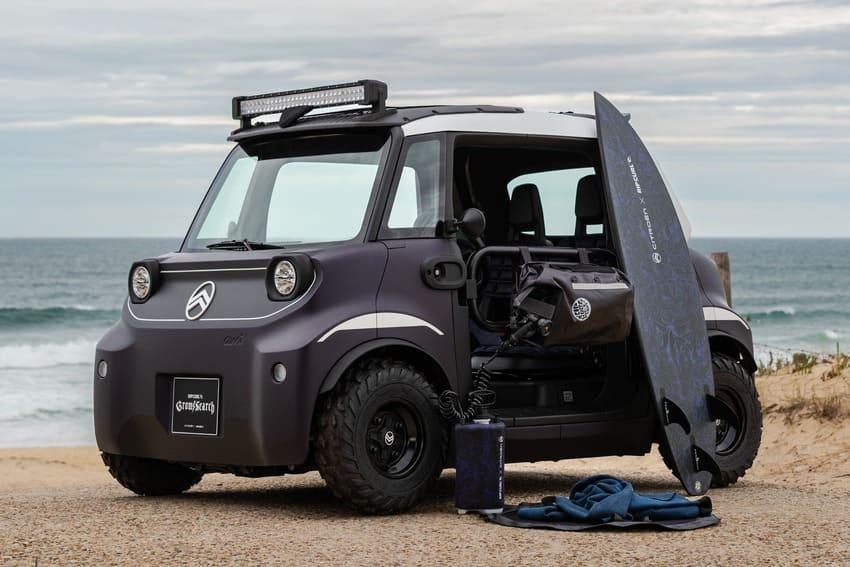 Citroen 與知名衝浪品牌合作推出 Ami Buggy Rip Curl Vision 概念車。