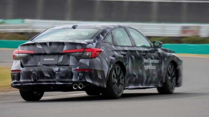 從身形來看，原型車有望是下一代 Honda Accord 或 Civic。