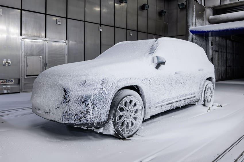 大改款 GLB 正在風洞中進行最終測試，確保車輛在極端氣候當中仍能正常運作。