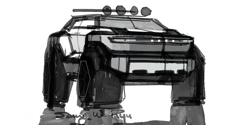 Hyundai 宣布將在 2025 洛杉磯車展發表 Crater 全新概念休旅，並釋出手繪草圖作為暖身。