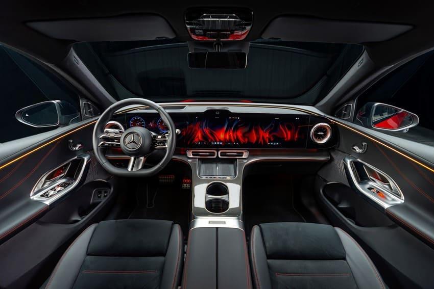 圖為全新 GLC 純電版內裝。