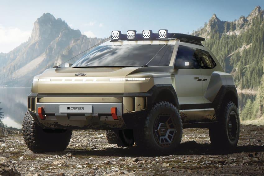 Hyundai 公布 Crater 全新概念休旅外觀造型及內裝鋪陳，作為未來 XRT 越野車款的提前預覽。
