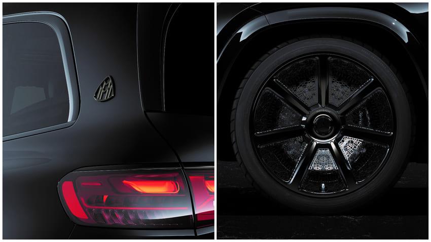 黑化 D 柱邁巴赫標誌及 23 吋特製黑色鋁圈是特仕版外觀亮點所在。