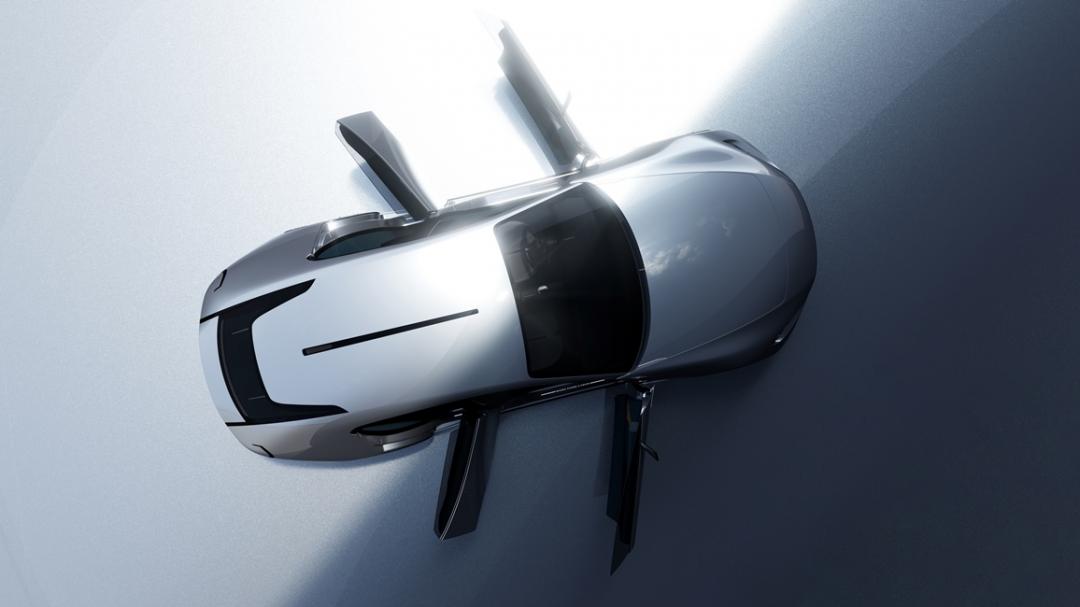 Mazda VISION X-COUPE採四門設定，後窗面積則大幅縮減。