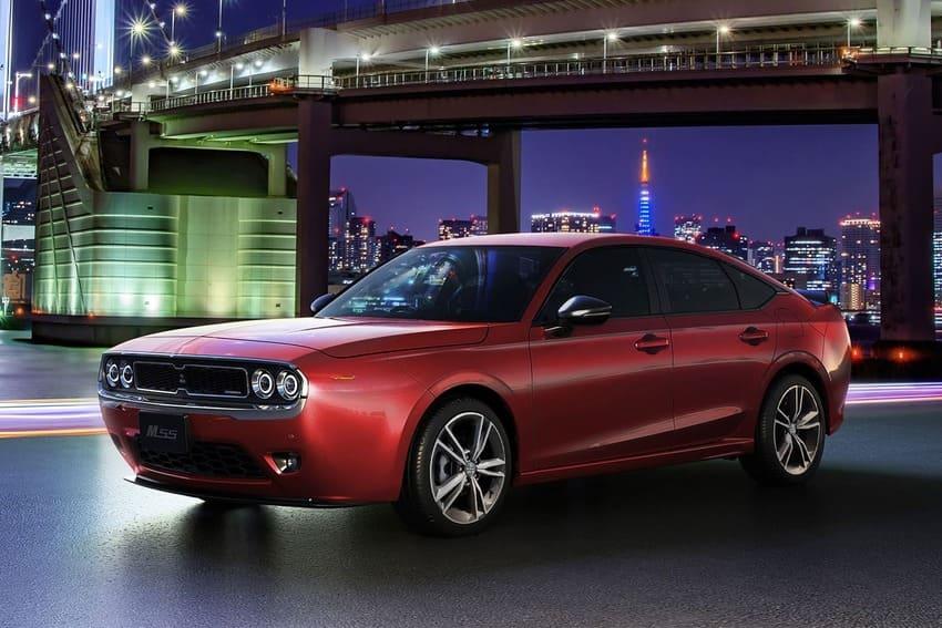 透過精湛改裝工藝，讓 Civic 換上 Dodge Challenger 美式粗獷面容。