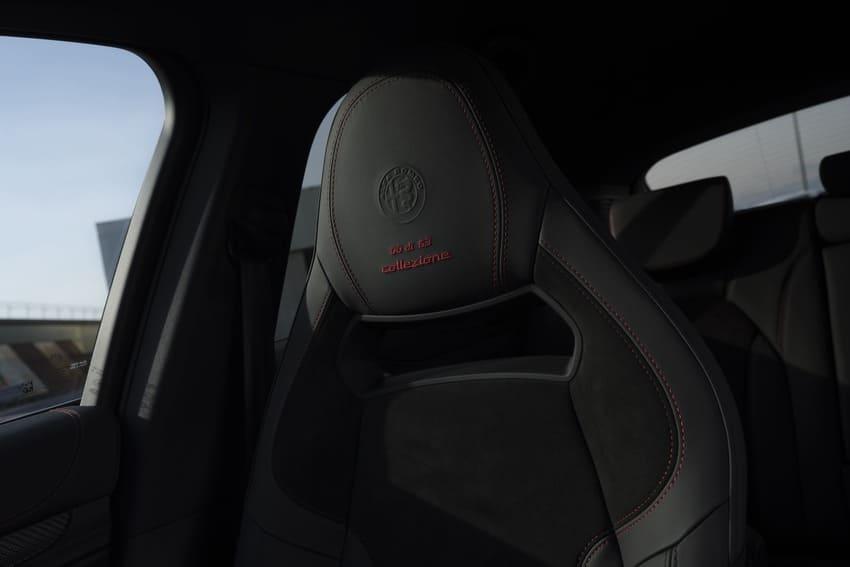 頭枕處可見彰顯特仕身分的 1 di 63 Collezione 電繡字樣。