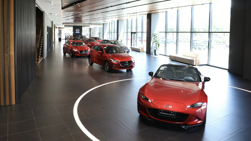 Mazda 標達在內湖的旗艦店，在 2017 年 7 月開幕，是全球最規模最大 Mazda 旗艦展示中心。（圖片來源：Mazda）