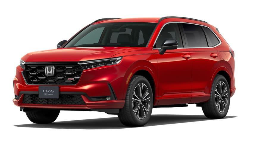 圖為日規 CR-V e:HEV RS ，車色為烈焰紅。