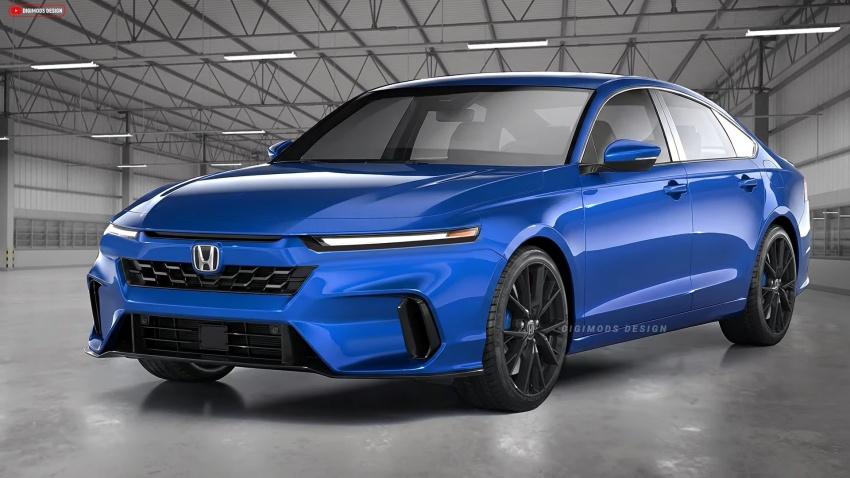 新一代 Honda Accord 預計換上更加動感的外型。圖為預想圖。
