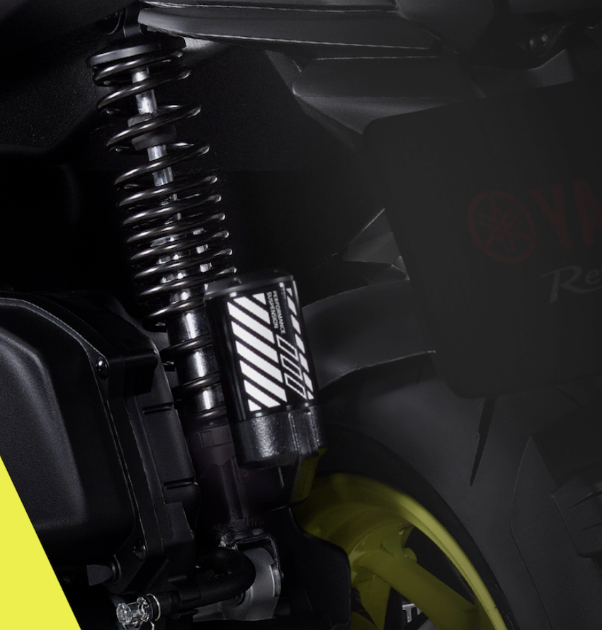 CYGNUS XR 搭載無段調整氮氣掛瓶後避震器。