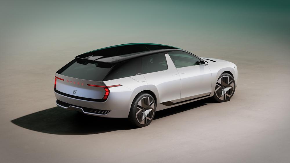 Škoda Vision O整體方正輪廓中又融入圓潤的細節，使得視覺上更顯和諧。
