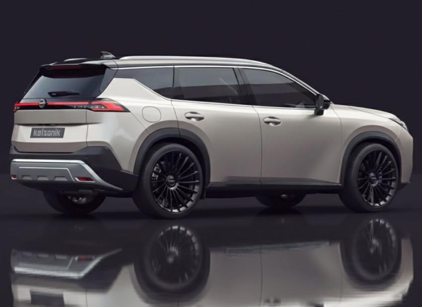 新一代 X-Trail 車身尺碼放大並擁有方正線條。圖為預想圖。