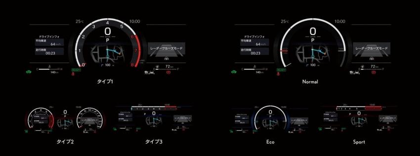 全新 12.3 吋數位儀表的顯示模式更具科技感。