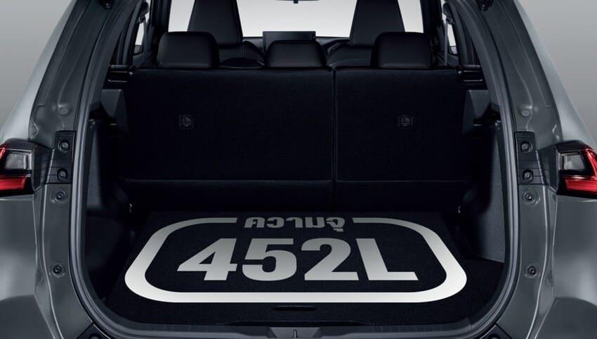 後廂具備 452 公升的基本置物容積。