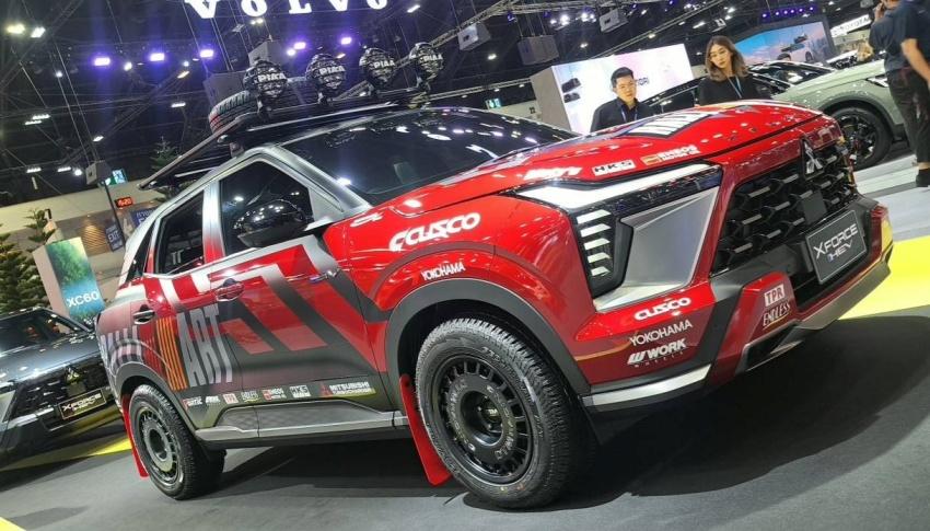 泰國車展上三菱發表充滿拉力風格的 XForce Ralliart。