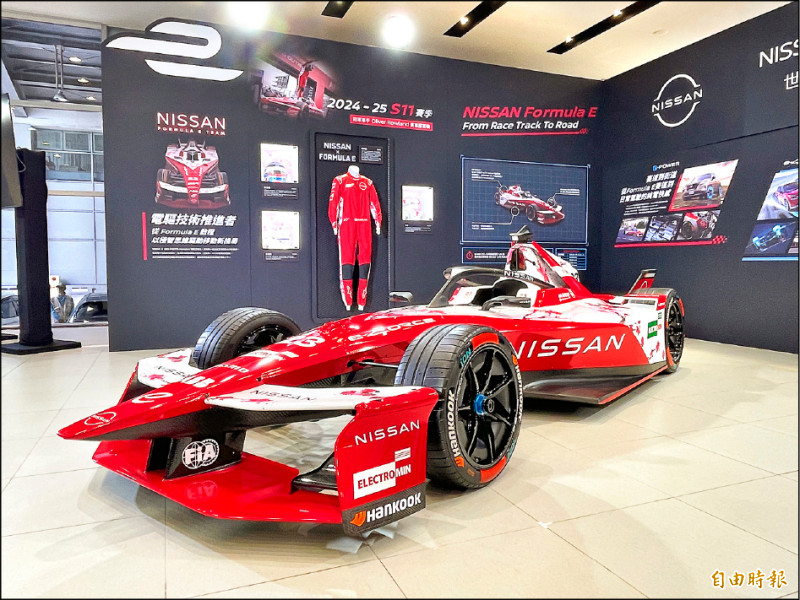 首度來台的Formula E電動方程式賽車將成為今年台北車展一大重頭戲。（記者陳弘智攝）