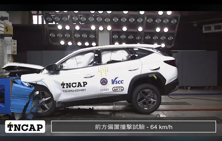 TNCAP 第四季受測車型成績：Hyundai Tucson L 拿三星 Toyota Yaris Cross 奪四星