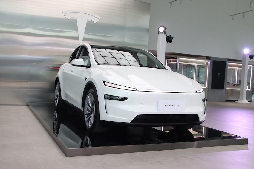 Tesla Model Y（記者陳英傑攝）