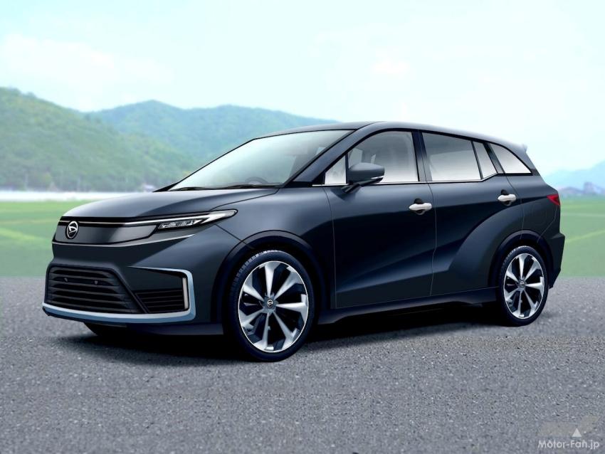 Toyota Raize 與 Daihatsu Rocky 將推新一代，並首次導入 7 人座 Space 車型。圖為預想圖。