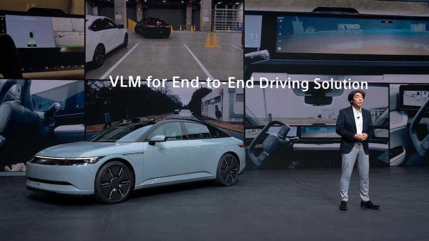 Sony Honda Mobility 將強化高階駕駛輔助系統 AFEELA Intelligent Drive 的技術，並發展成整合視覺語言模型（Vision Language Model）的端到端人工智慧模型，以 Level 2+ 為基礎，致力實現未來達到 Level 4 駕駛輔助為目標。