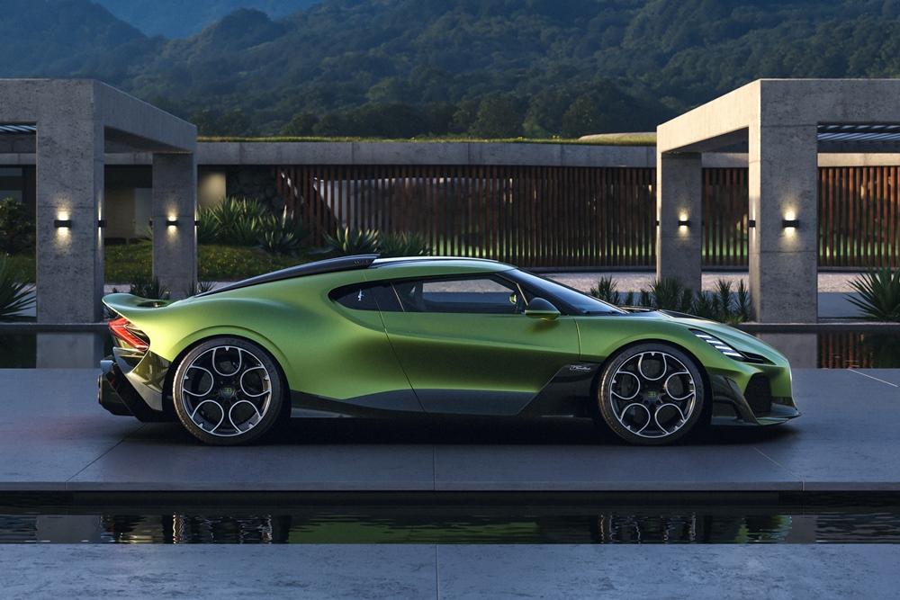 Bugatti Brouillard透過流暢的肌理線條營造駿馬奔躍般的視覺感受。