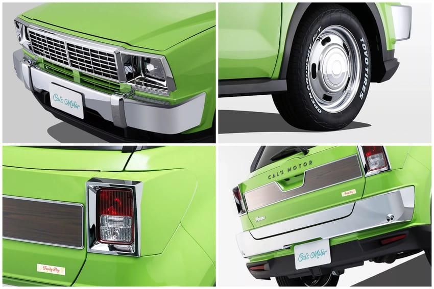 透過閃閃發亮的鍍鉻飾件復刻美式經典休旅外型。