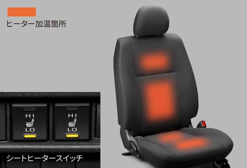 新增電動加熱座椅提升舒適度。
