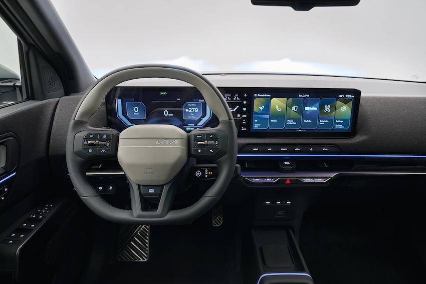 即將推出的 Kia EV2，仍在方向盤上保留實體按鍵。