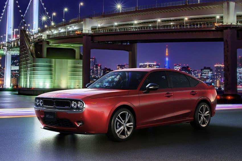 透過精湛改裝工藝，讓 Civic 換上 Dodge Challenger 美式粗獷面容。