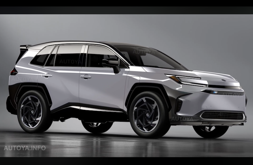Youtube 頻道 AutoYa 描繪 RAV4 電動版本。