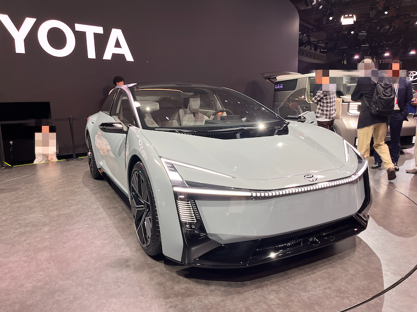 2025 年東京車展的 Corolla 概念車。（記者陳英傑攝）