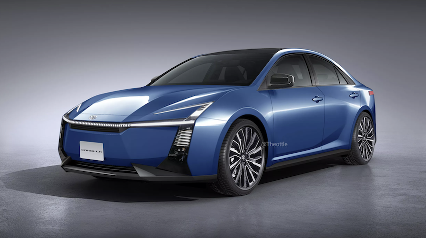 數位創作者對於大改款 Corolla 的預想圖。（圖片來源：截取自 Theophilus Chin）